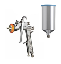 Load image into Gallery viewer, IWATA LPH400-154LVX HVLP Gravity Feed Spray Gun w/ PCG10EM 1000ML Aluminum Cup