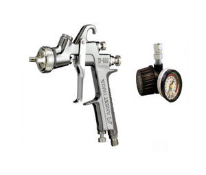 IWATA W400LV-134G Classic Plus Series Compliant Gravity Feed Spray Gun w/ AK-1R Regulator