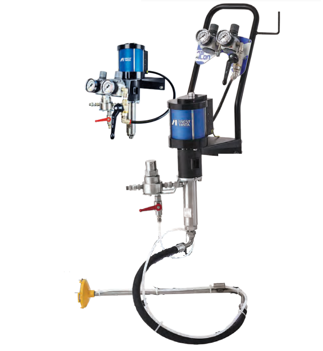 IWATA 140016A0-T ICON ICON-M233N-SWM2 30:1 Multi Spray Pump & Kit - Assembled on Wall Mount