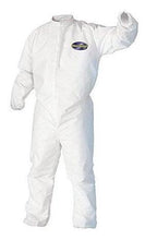 Load image into Gallery viewer, Kimberly Clark Kleenguard A30 Breathable Splash &amp; Particle Protection Apparel Coveralls - Zipper Front w/1&quot; Flap, Elastic Back, Wrists &amp; Ankles - Large - 25 Each Case