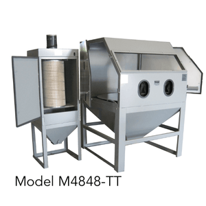 Cyclone M4848-TT Media Blaster w/ Sandblaster Cabinet Dust Collector