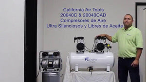 California Air Tools 20040CAD Ultra Quiet & Oil Free Air Compressor w/ Auto Drain Valve