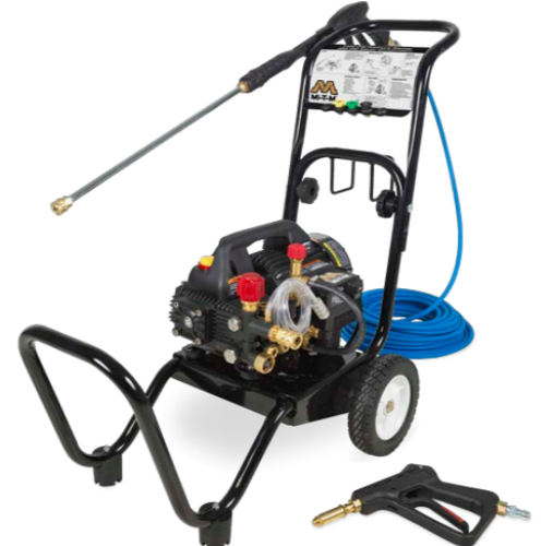 Mi-T-M 1400 PSI @ 1.5 GPM NEMA 5-15P Direct Drive Triplex Pump Cold Water Electric Pressure Washer w/ Mister Combination