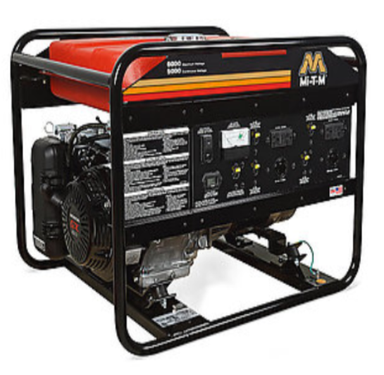 Mi-T-M 8000 watts 429cc Kohler CH440 OHV Electric  Start (battery included) Gasoline Portable Generator