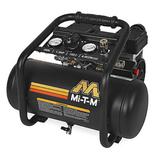 Mi-T-M 90 PSI @ 4.0 CFM 1.5 HP 120V 15.0A 3-Gallon Work Pro® - Single Stage - Electric Air Compressor