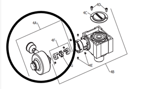 Binks 31-437-K Air Motor w/ Coupling Assembly