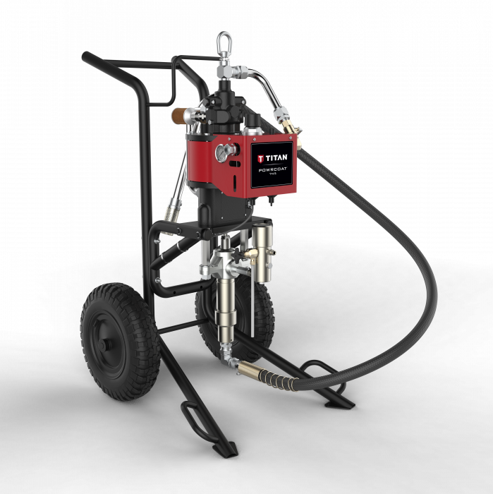 Titan PowrCoat 745 4500 PSI @ 2.80 GPM Airless Paint Sprayer - Cart