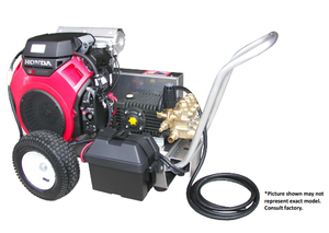 Pressure-Pro Pro Series 3500 PSI @ 5.5 GPM Belt Drive Honda Engine Cold Water Gas Pressure Washer w/ Electric Start - Cart