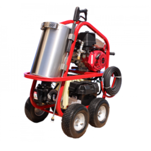 Pressure-Pro Dirt Laser Series 3500 PSI @ 3.0 GPM AR Pump 305cc Vanguard Engine 4 Wheel Hot Water Gas Powered Pressure Washer -  Diesel Heated