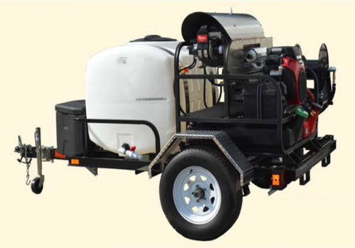 Pressure-PRO Pro Super Skid Tow 4000 PSI @ 5.5 GPM General Pump Honda Engine Gas Engine 115V V-Belt Drive Hot Water Pressure Washer (Without Hose)