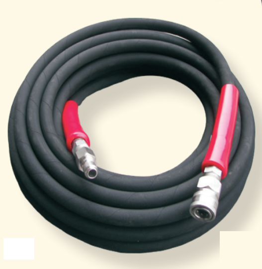 Pressure Pro 2-Wire 6000 PSI High Pressure Hose w/ Quick Connect - Black