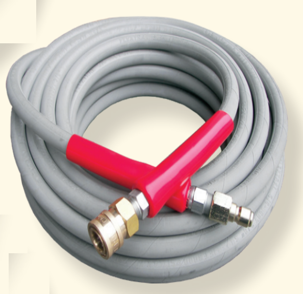 Pressure Pro 2-Wire Non Marking 6000 PSI High Pressure Hose w/ Quick Connects - Gray