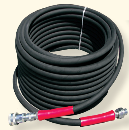 Pressure Pro 2-Wire 7400 PSI High Pressure Hose w/ 10K Quick Connects - Black