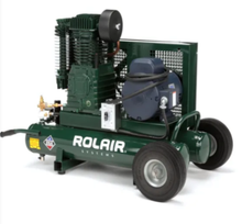 Load image into Gallery viewer, Rolair Systems 90 PSI - 18.8 CFM Two Stage 230 Volt – 60 Hz 5HP 9gal. Belt Drive Electric Air Compressor