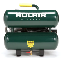 Load image into Gallery viewer, Rolair Systems 90 PSI @ 4.2 CFM Single Stage 115V 2HP 4.2gal. Twin Stack Hand Carry Air Compressor