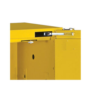 Justrite- Sure-Grip® EX 12-gal.capacity Compac Flammable Safety Cabinet w/ 1 Shelf & 1 Self-Close Door - Yellow