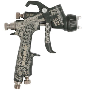 Walcom HTE Kevlar Kombat Special Edition Norber Alonso Spray Gun With 680cc Anti-Uv Cup & Pressurized Analog Gauge