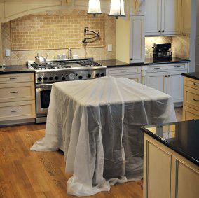 Trimaco Stay Put® 4′ x 15′  Vinyl Slip Resistant Drop Cloth 2 Mil (Pack of 24)