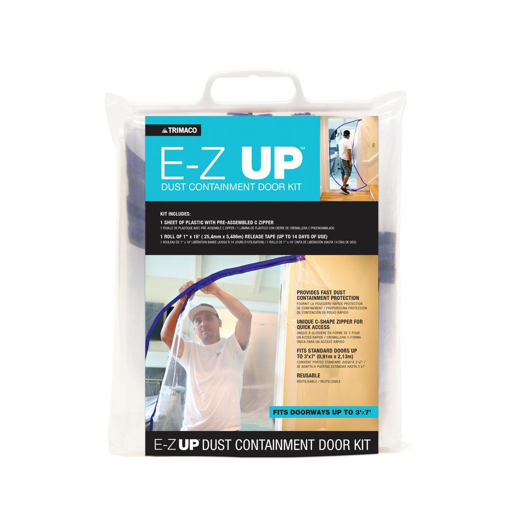 Trimaco E-Z Up Dust Containment Door Kit (Fits Up to 3’x7′)