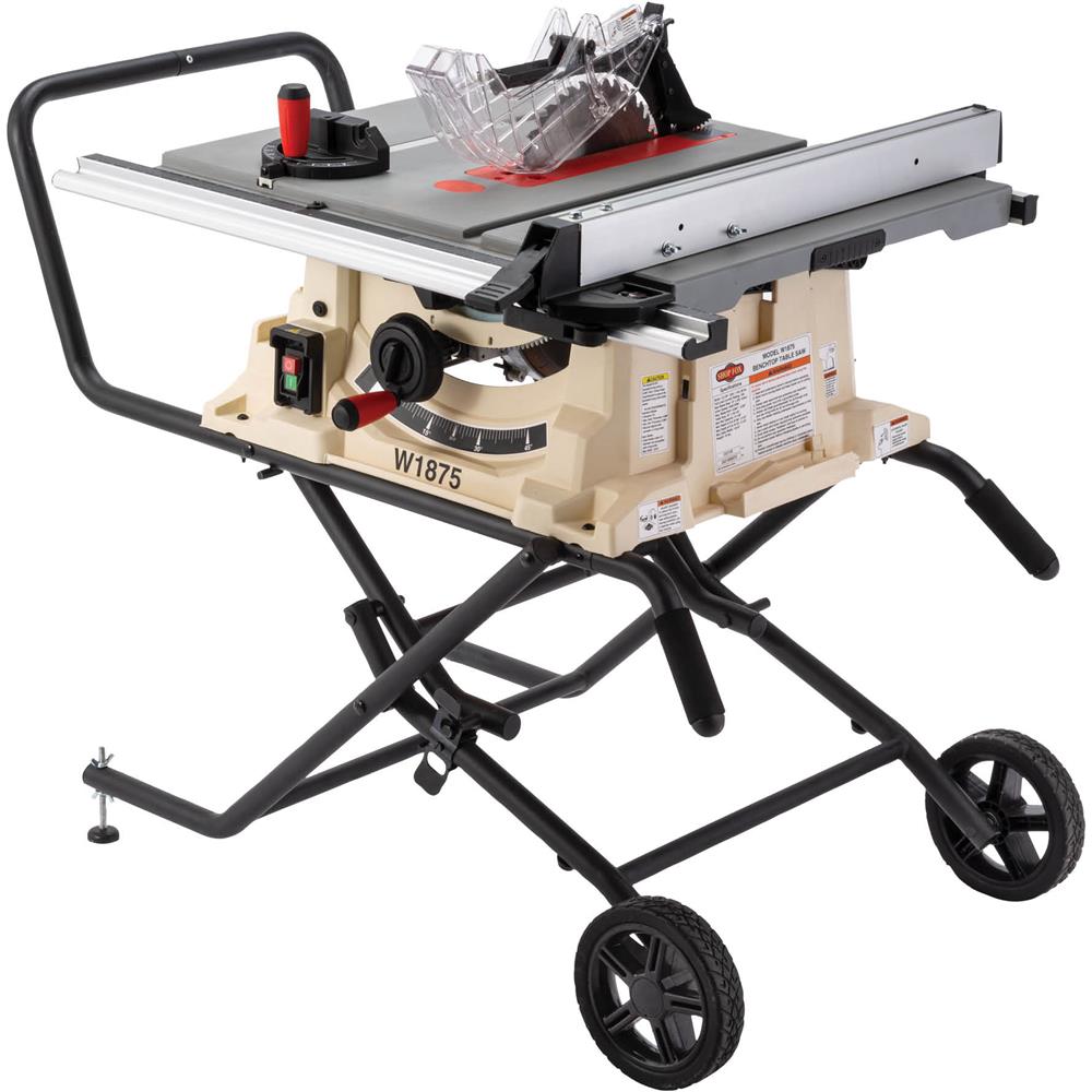 W1875 2 HP Benchtop Table Saw with Stand