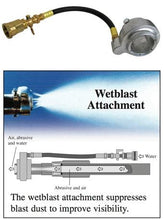 Load image into Gallery viewer, This attachment adds water into the sandblast media stream knocking dust down significantly.