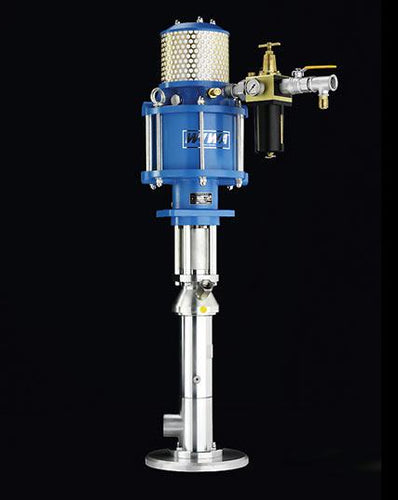 WIWA Series 134 15:1 1740 PSI WIWA Vulkan Extrusion Pump - Stainless Version w/ 3/4T Ram Mounted